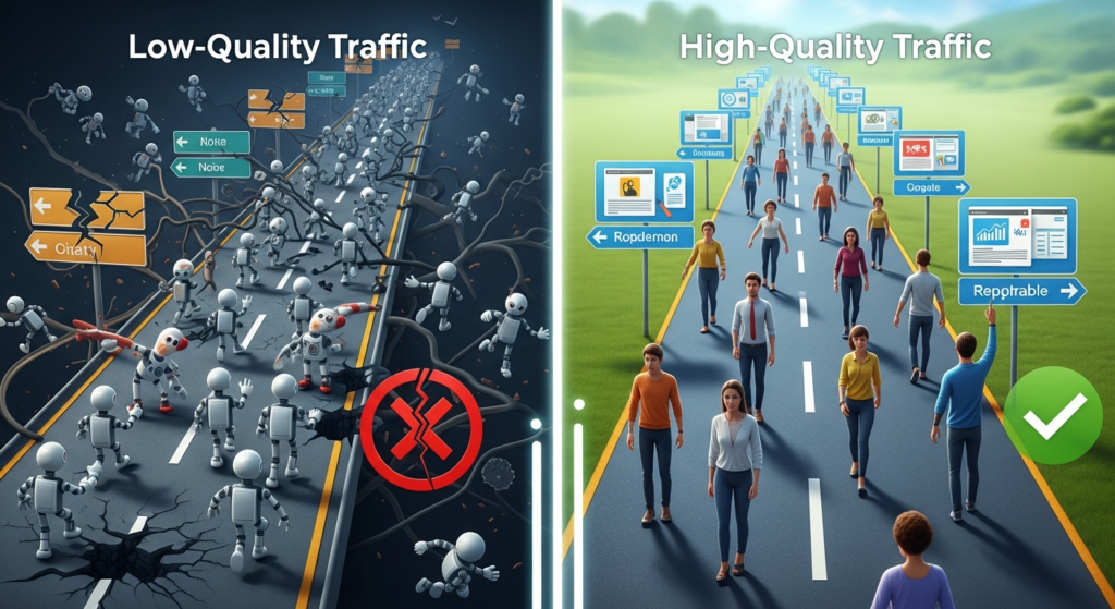 The Difference Between Quality Traffic and Bad Traffic