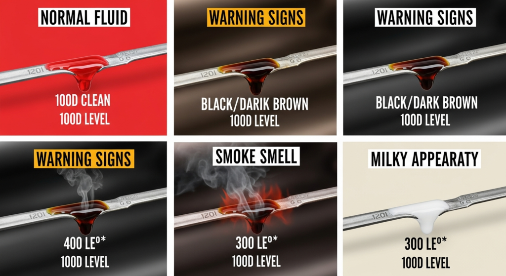 How to Read Transmission Fluid Dipstick Color
