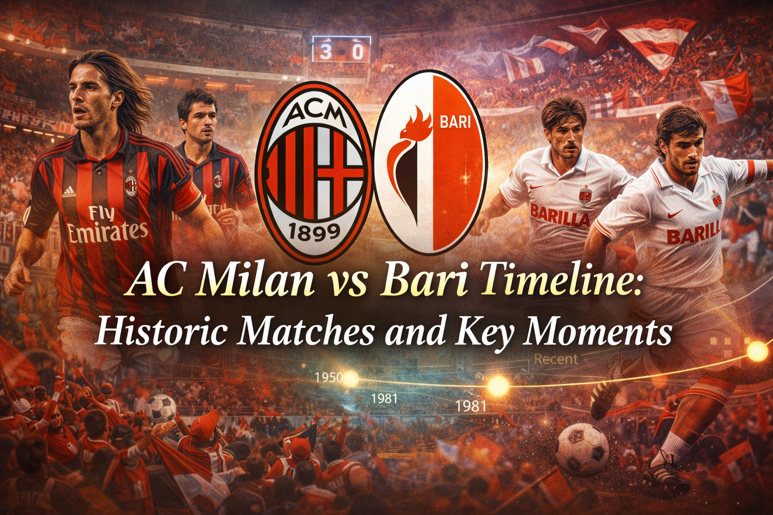 AC Milan vs Bari Timeline: Historic Matches and Key Moments