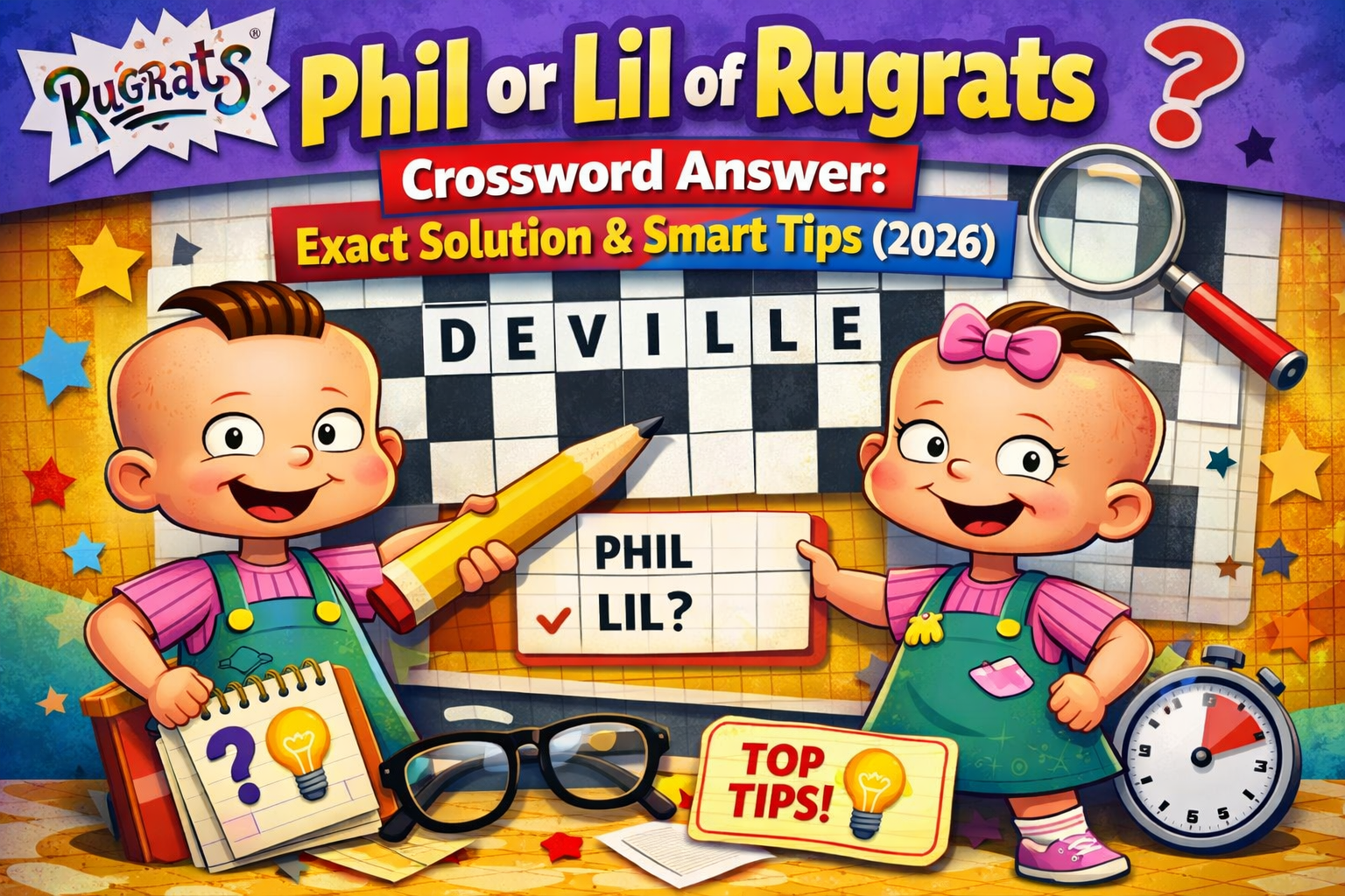 Phil or Lil of Rugrats Crossword Answer: Exact Solution & Smart Tips (2026)