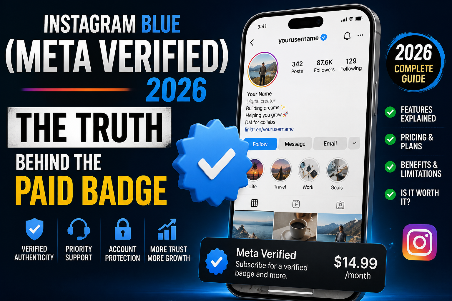 Instagram Blue (Meta Verified) 2026: The Truth Behind the Paid Badge
