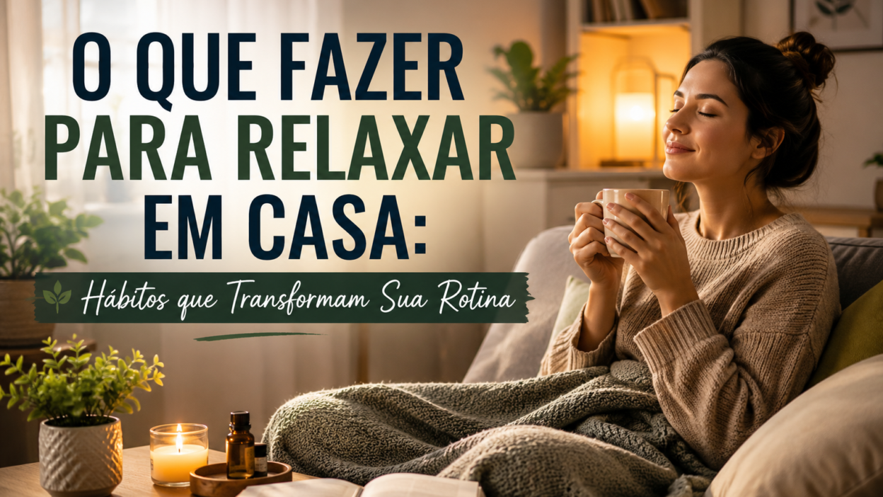 O Que Fazer Para Relaxar em Casa: Hábitos que Transformam Sua Rotina