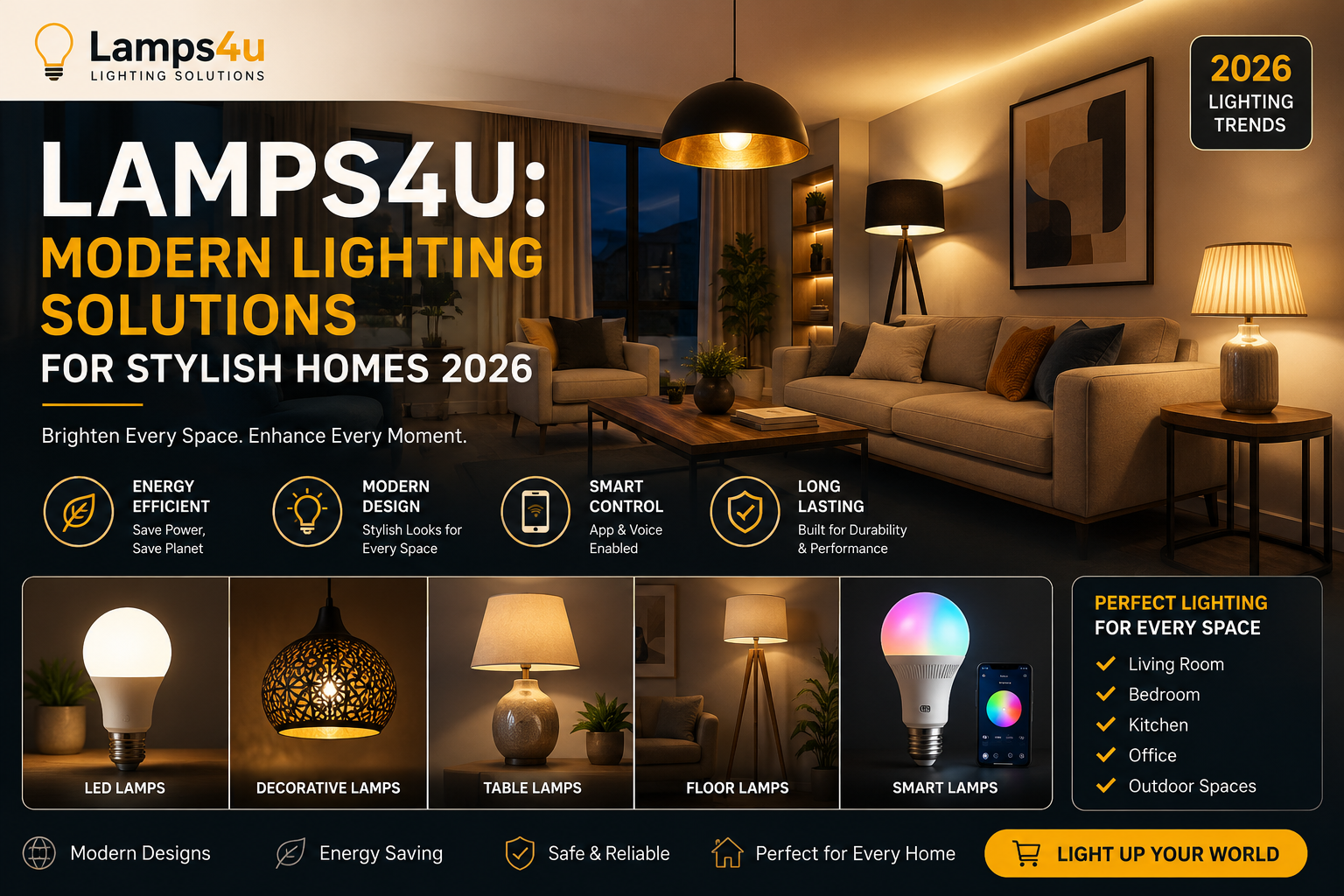 Lamps4u: Modern Lighting Solutions for Stylish Homes 2026