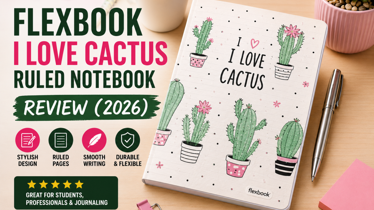 Flexbook I Love Cactus Ruled Notebook Review (2026)