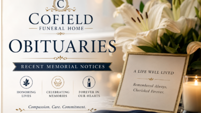 Cofield Funeral Home Obituaries | Recent Memorial Notices