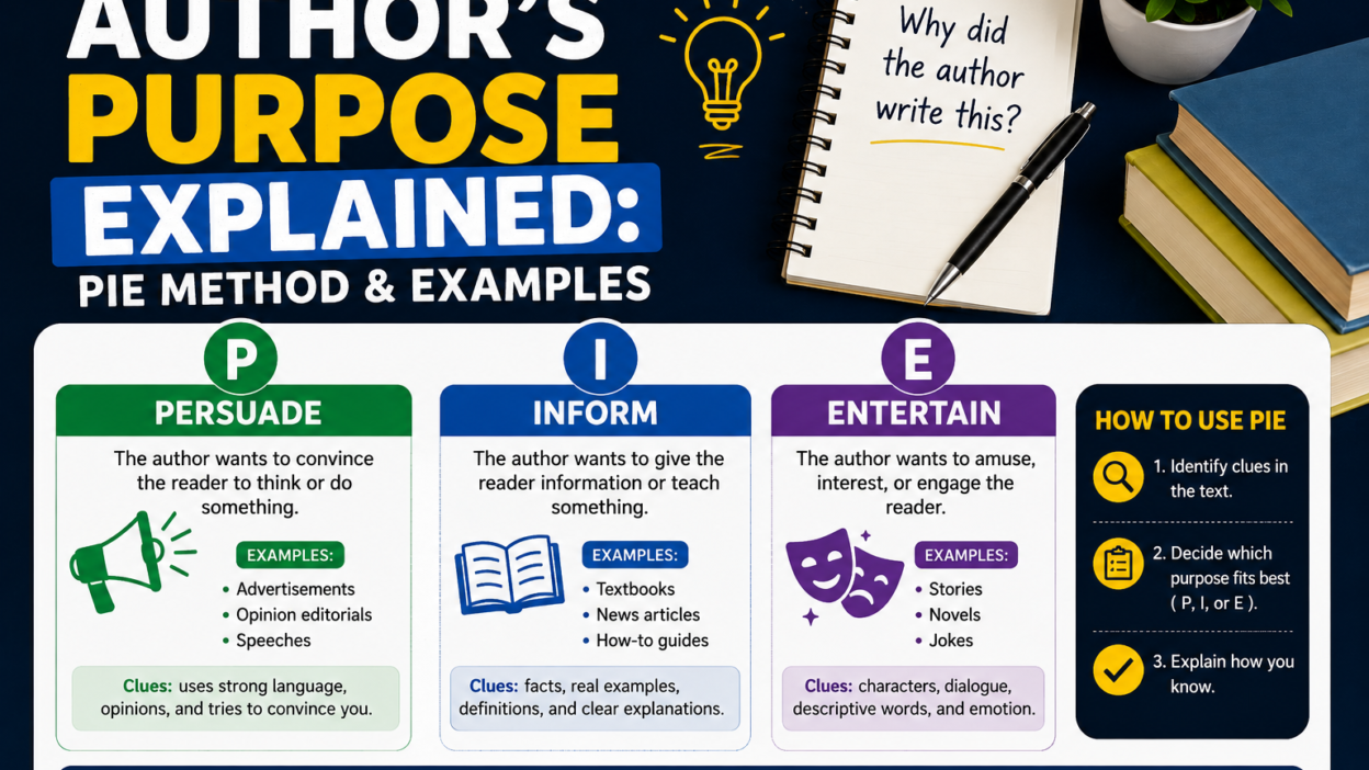 Author's Purpose Explained: PIE Method & Examples