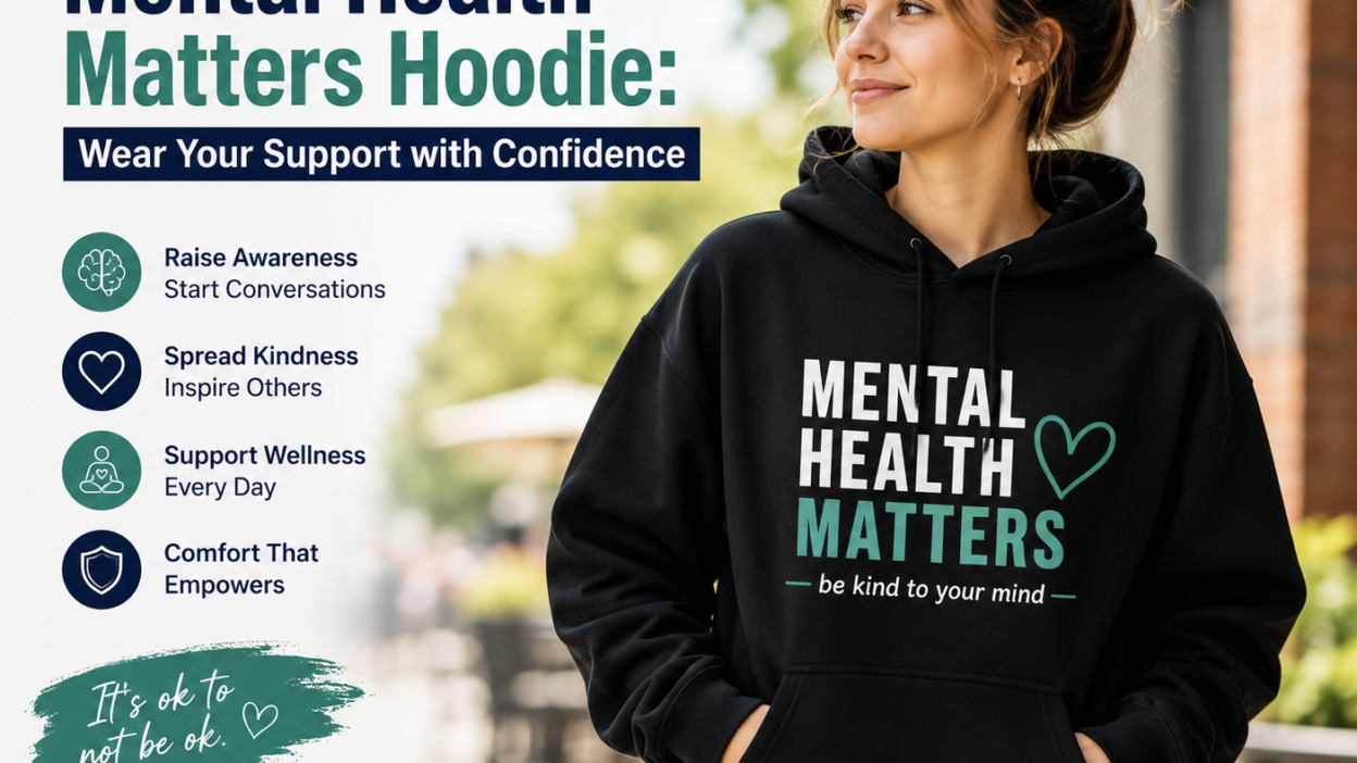 Mental Health Matters Hoodie: Wear Your Support with Confidence